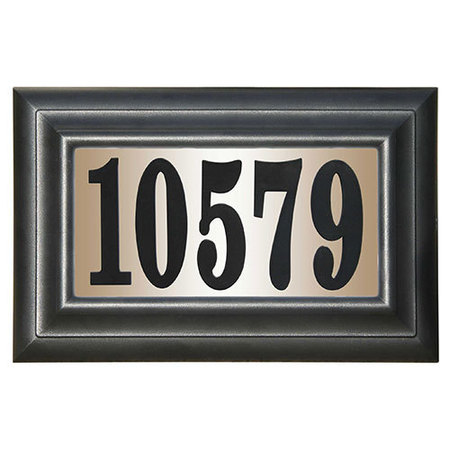 QUALARC Edgewood Classic Polymer Frame Lighted Address Plaque LTP-1304